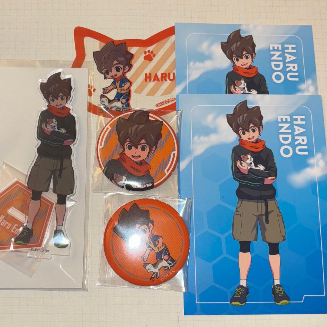 イナズマイレブン 円堂ハル ポストカード 缶バッジ アクリルスタンド