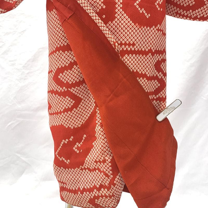 411ag21■正月 三歳 五歳 女児 アンティーク 着物&袖付き被布■良好