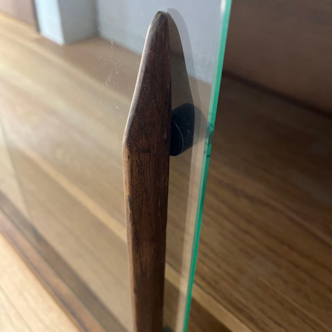 リセノ　R.U.S ガラスキャビネットミッドブラウン奥行き400