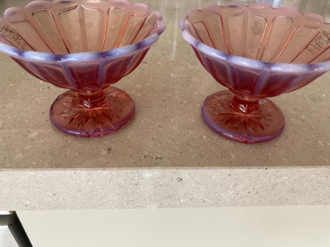 【madu】雪の花　カシス　4個セット【廣田硝子】まるもち