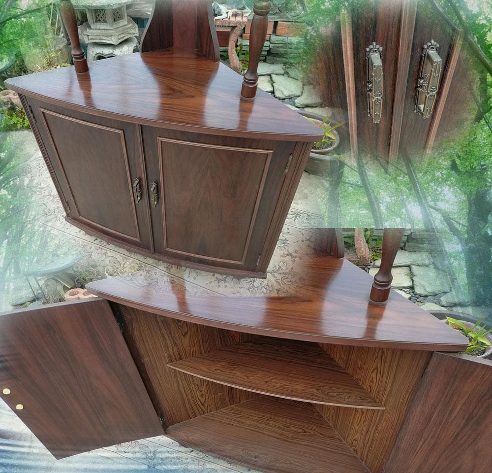 アンティーク☆コーナーキャビネット☆たのメル便《全国一律配送/設置料込み》