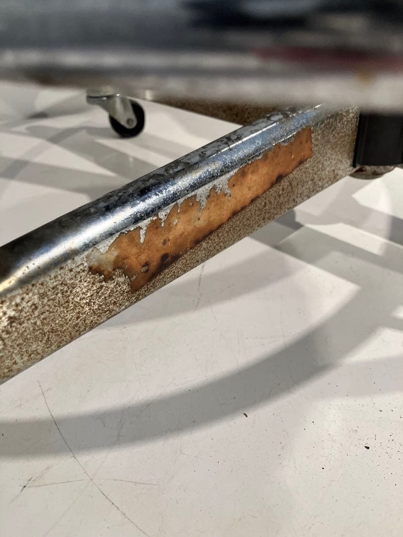 インダストリアル、ヴィンテージ・スチールスツール、オールド、レトロ、椅子、多目的