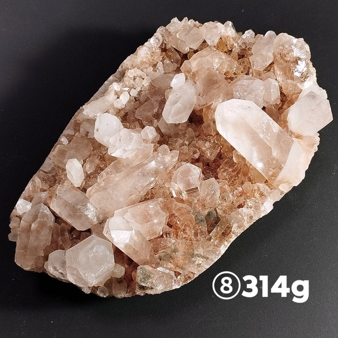 ⑧マニカラン水晶 クラスター 原石 ピンクマニカラン ヒマラヤ水晶 ファントム