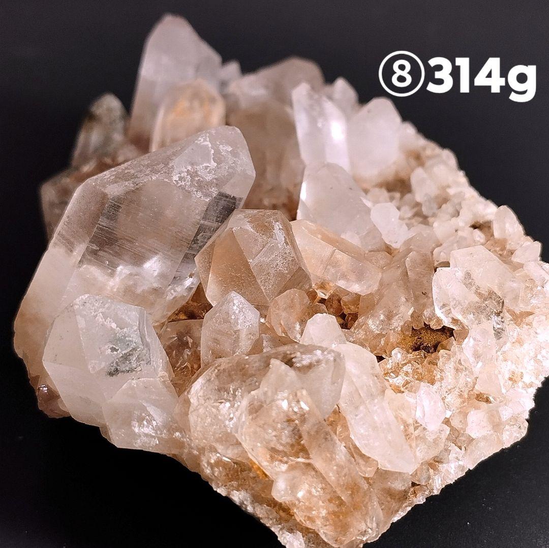 ⑧マニカラン水晶 クラスター 原石 ピンクマニカラン ヒマラヤ水晶 ファントム