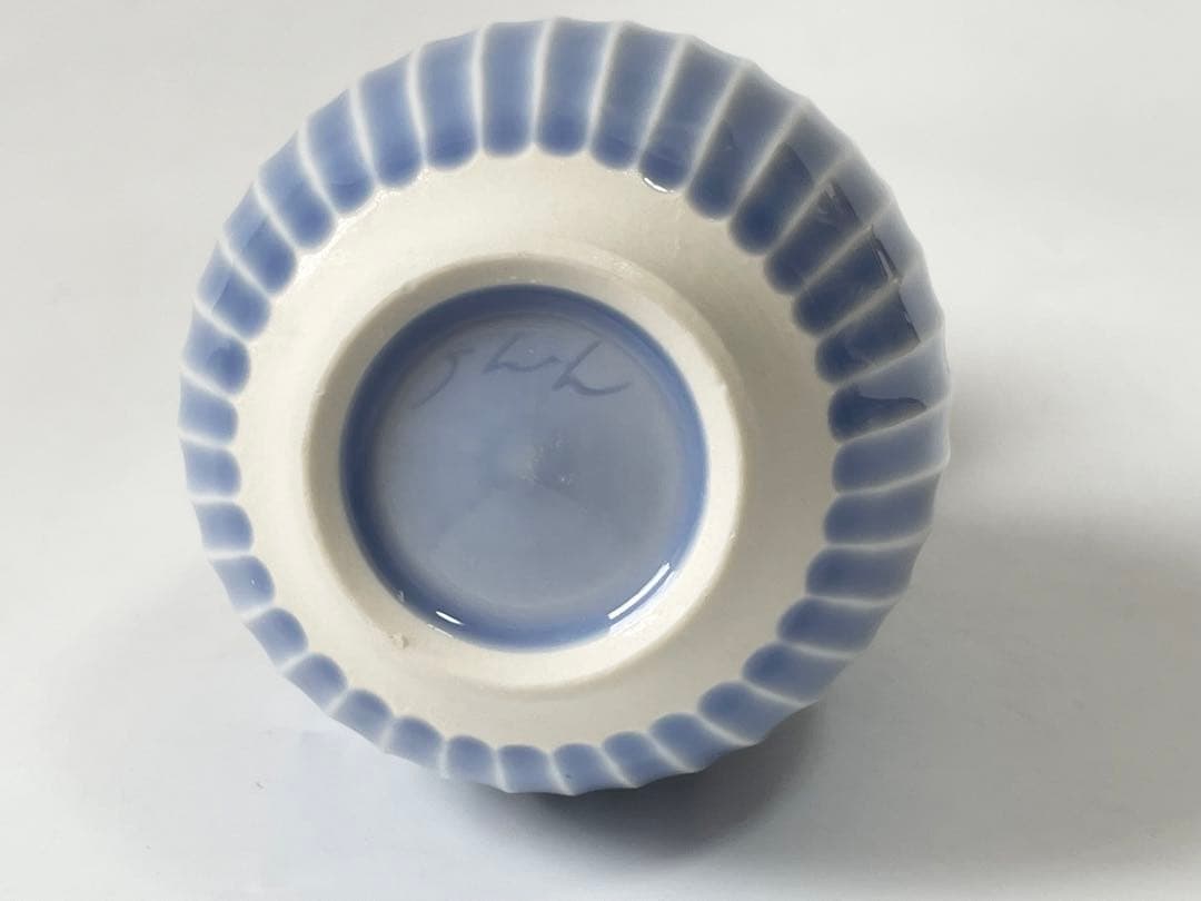 陶芸家 作家物 荒谷翔 海碧釉 瓢徳利 瓢箪 花入 一輪挿し 花瓶
