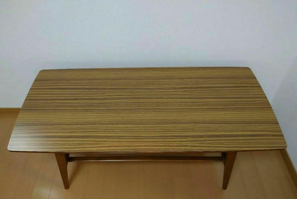 【日本製】カリモク60 リビングテーブル　大　ウォールナット　ビンテージ　北欧風