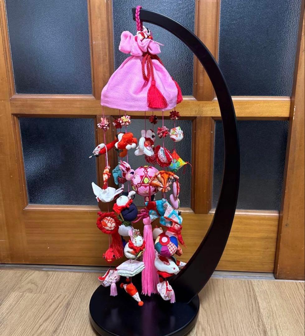 女の子の節句・お雛様つるし飾り・古布・正絹・ハンドメイド❗️