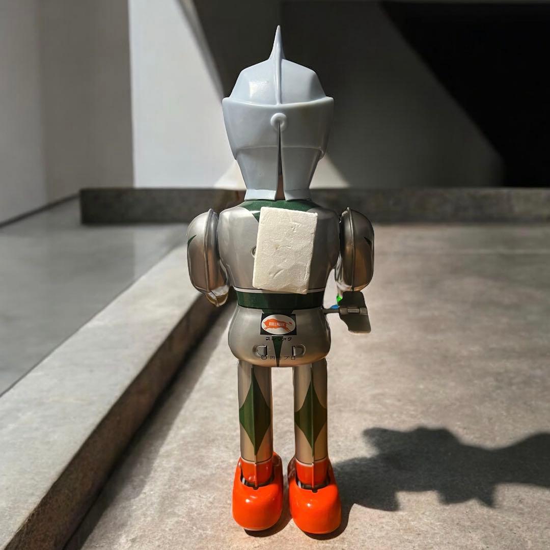 デッドストック　ブルマァク　仮面つき ミラーマン　ブリキ　ゼンマイ歩行