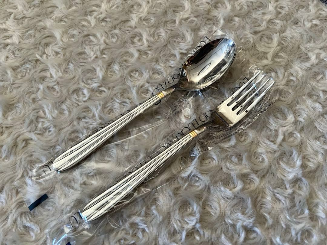 ラッキーウッド カトラリーセット　サントラル（金彩）ディナーセット〈25本〉