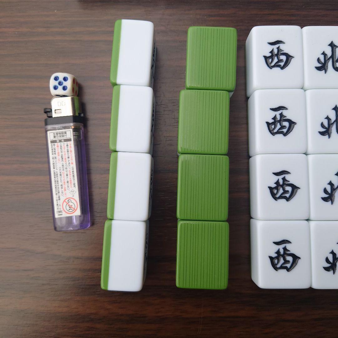 ジャンボ麻雀牌 136枚 緑と白27×19.5×16.5 - メルカリ