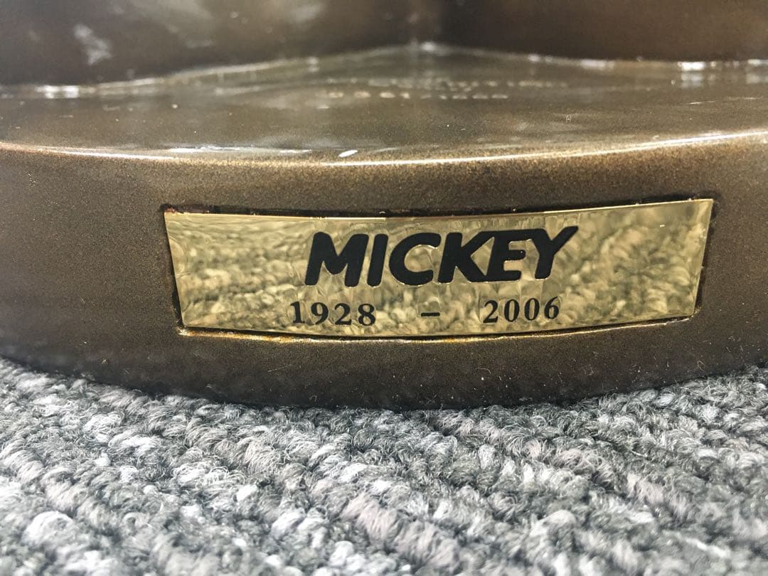 未使用 ミッキー マウス ブロンズ像 リミテッドエディション 2006