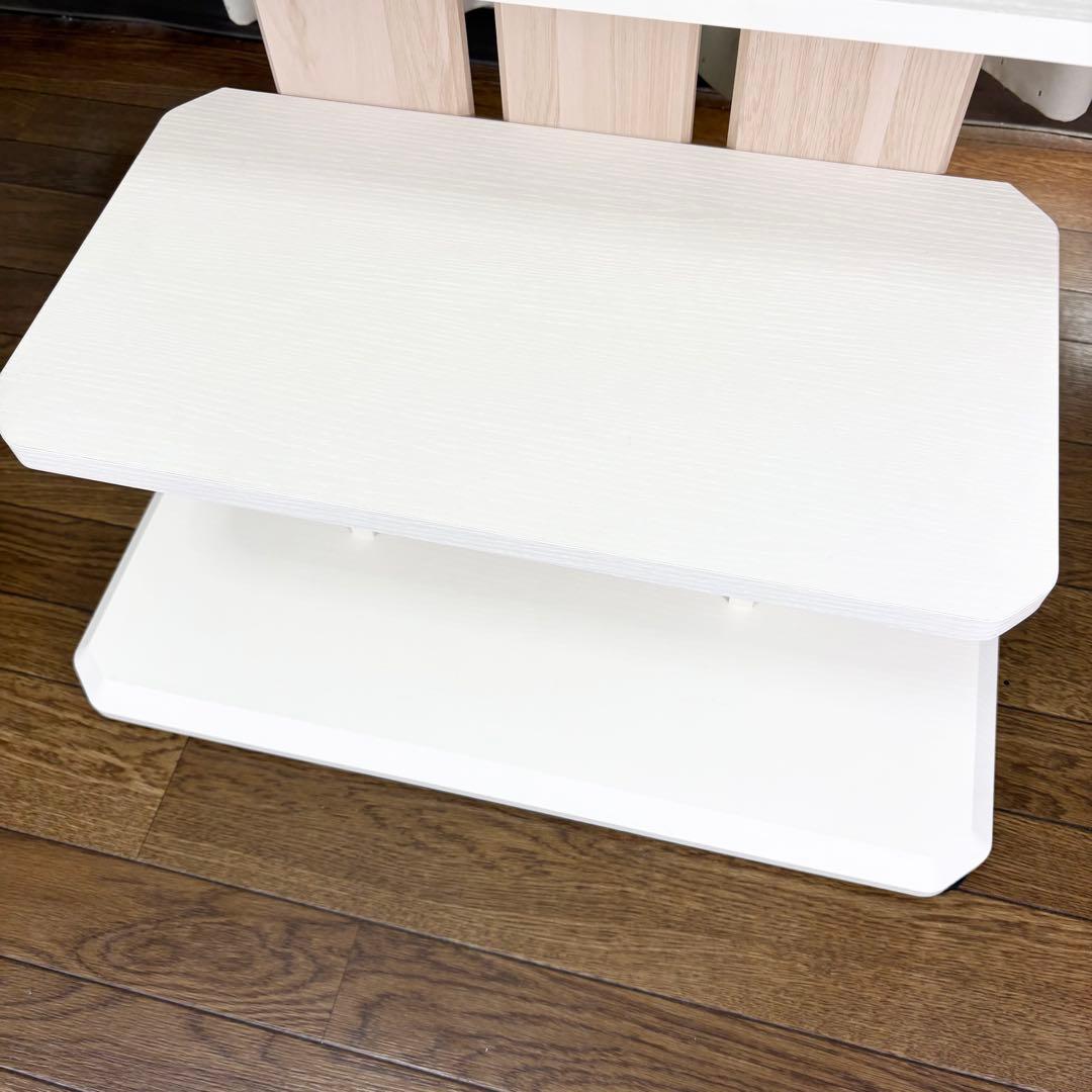 未使用級✨️朝日木材加工 壁寄せ テレビスタンド 組み立て不要