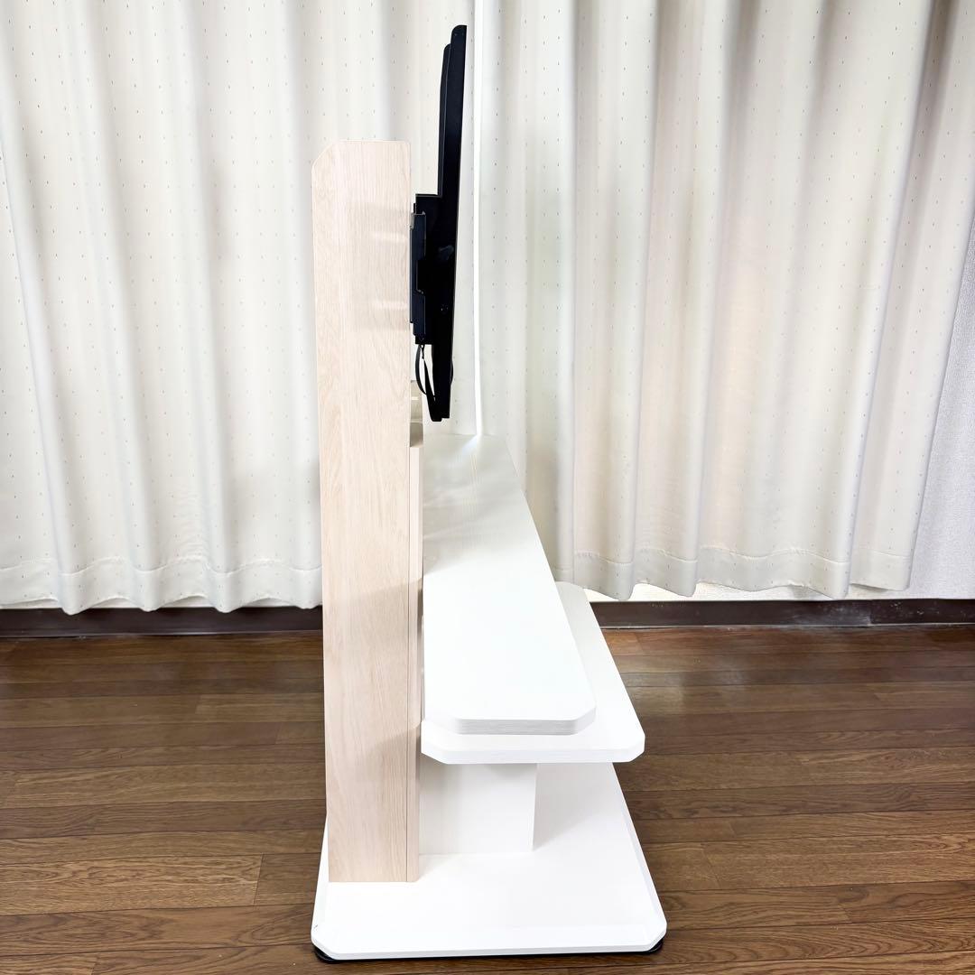 未使用級✨️朝日木材加工 壁寄せ テレビスタンド 組み立て不要