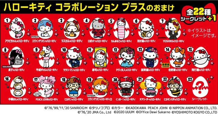 X)チョコエッグ ハローキティコラボレーション【3体セット(2.18.22