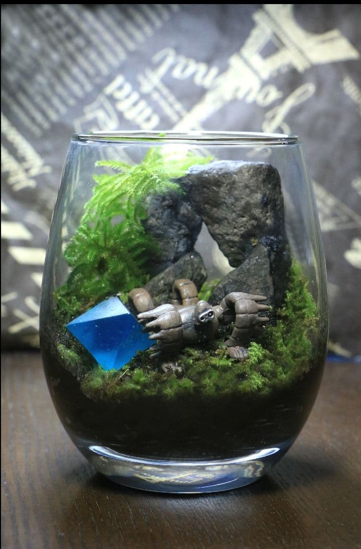 苔テラリウム ロボット兵 シングル、 ダブルセット 心癒す我が家の