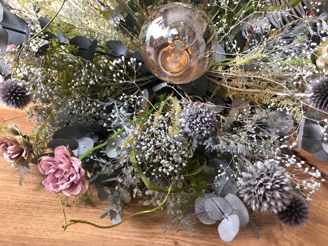 ドライフラワーライトドライフラワー照明スワッグライトペンダントライト