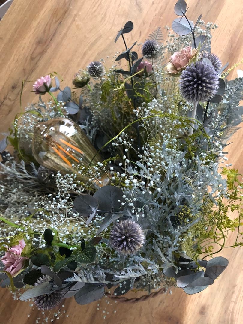 ドライフラワーライトドライフラワー照明スワッグライトペンダントライト