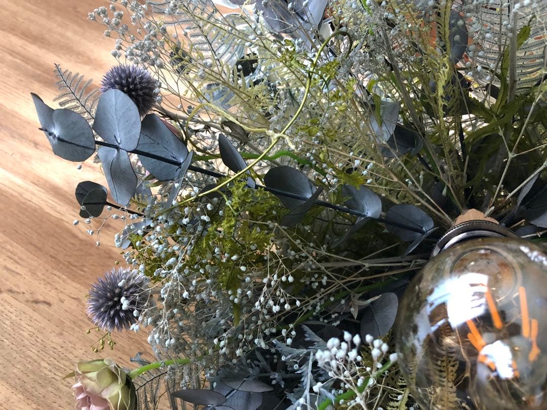 ドライフラワーライトドライフラワー照明スワッグライトペンダントライト