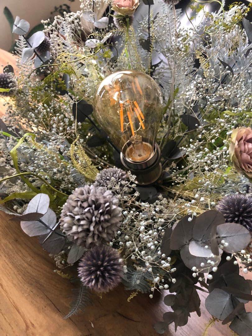 ドライフラワーライトドライフラワー照明スワッグライトペンダントライト