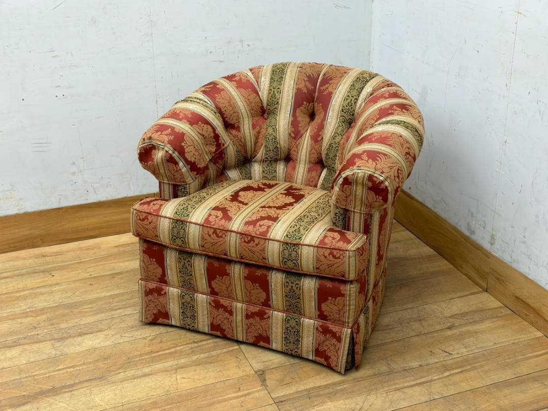 T7899☆美品☆ドレクセルヘリテイジ☆UPHOLSTEY☆1人掛けソファ