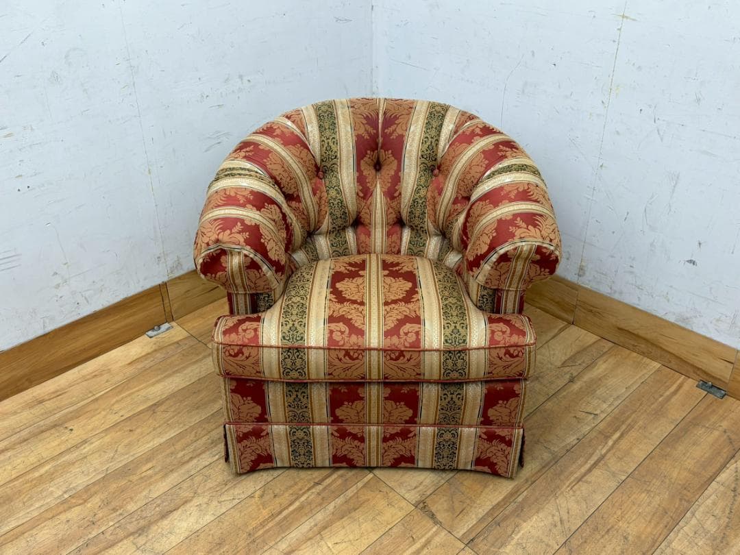 T7899☆美品☆ドレクセルヘリテイジ☆UPHOLSTEY☆1人掛けソファ