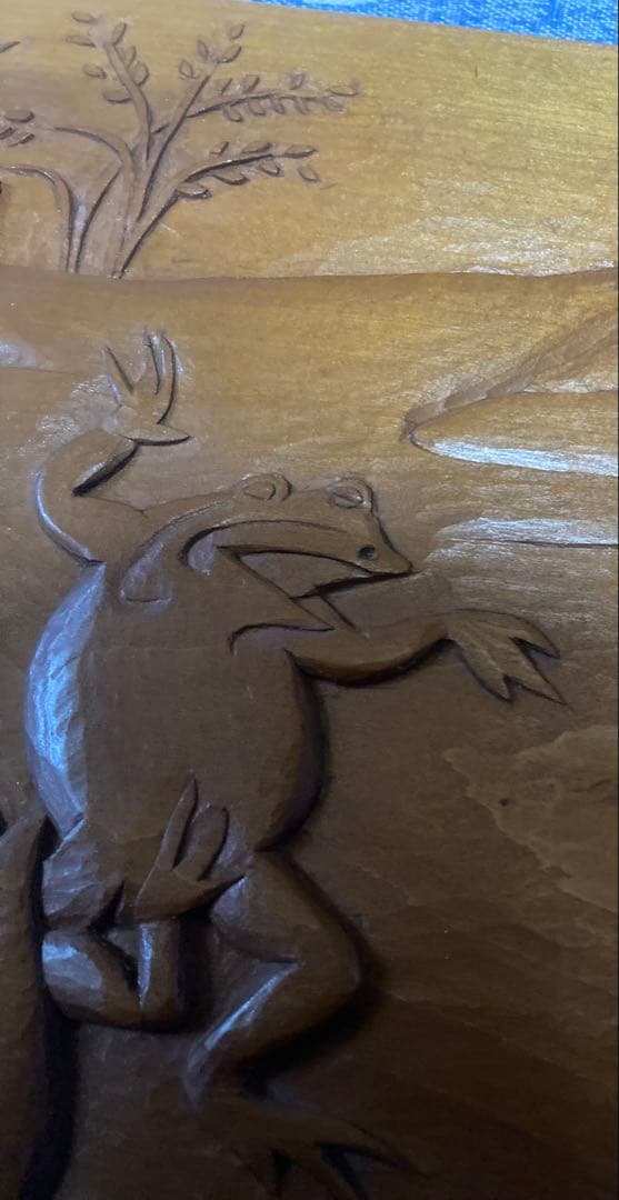 高山寺 鳥獣戯画 モチーフ 木彫り 詳細不明