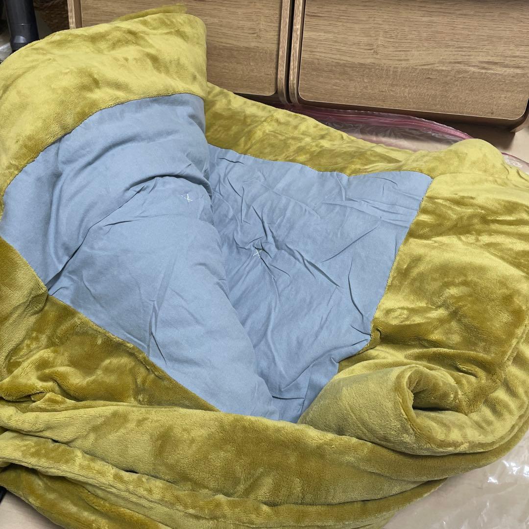 ウニコ こたつ用掛け布団 イエロー - メルカリ