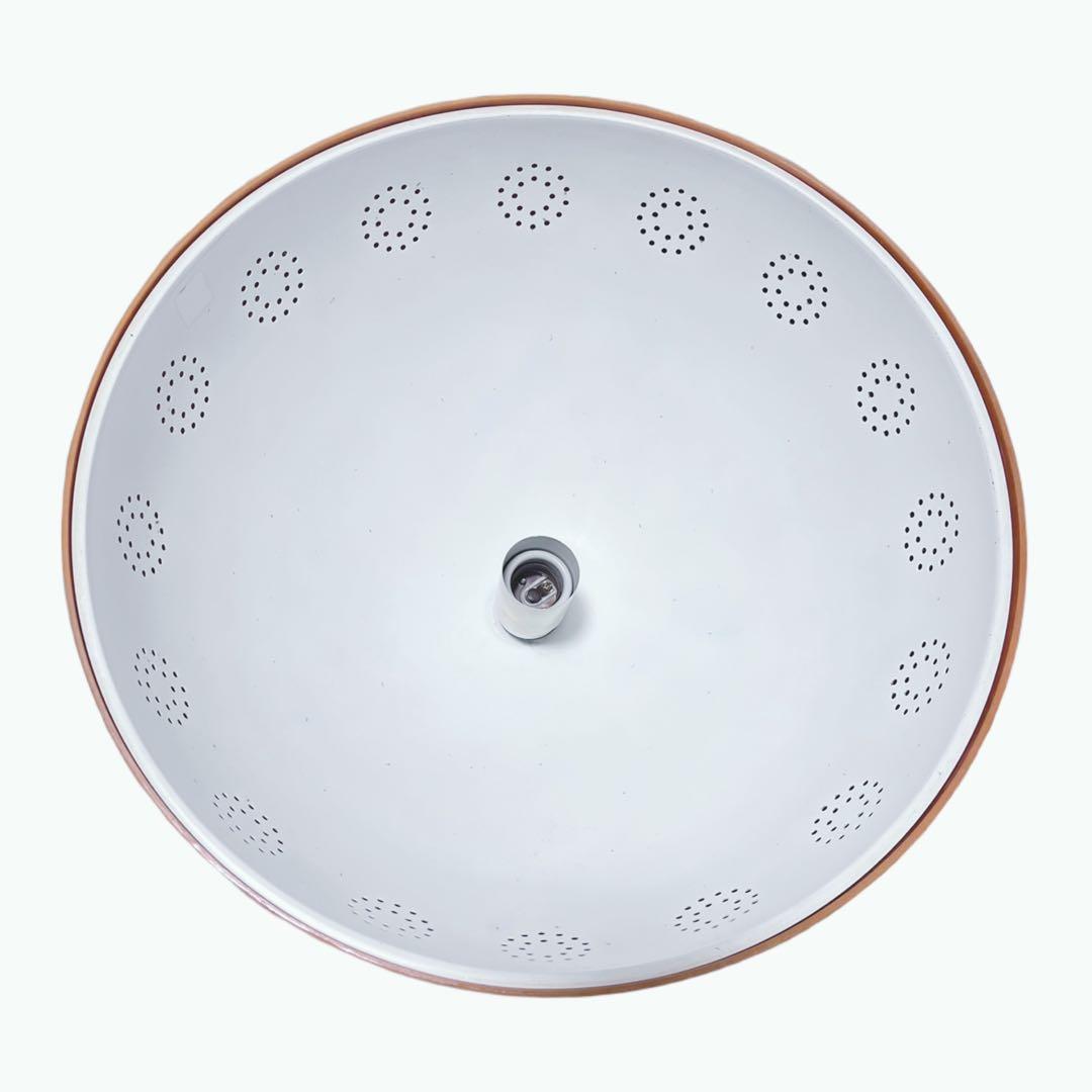 オレンジ色ドーム型ガラスペンダントライト