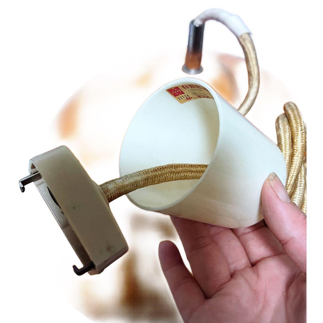 オレンジ色ドーム型ガラスペンダントライト