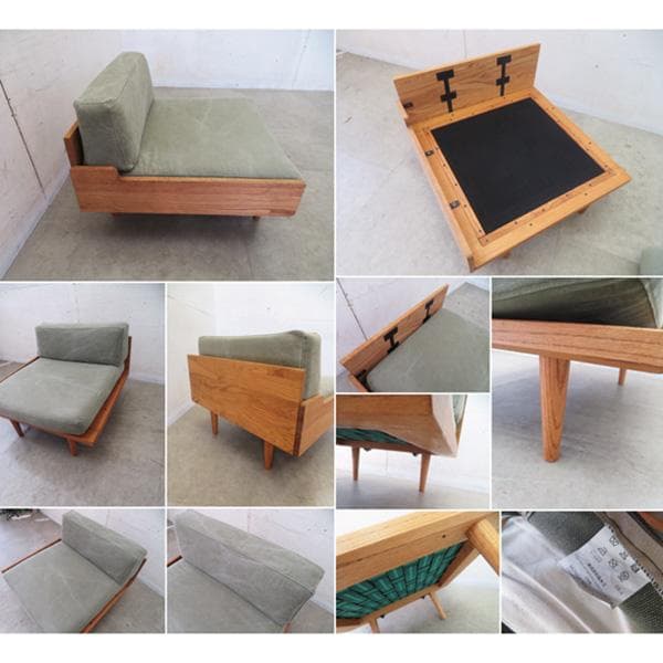 モモナチュラル■DAY SOFA 1P■デイベッド■オーク材/オイル塗装■