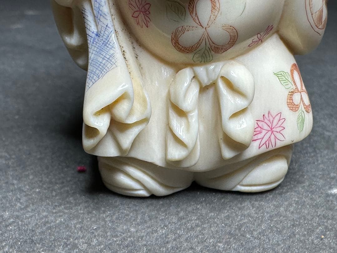 極上　七福神　置物　根付　印籠　天然素材　アンティーク　骨董