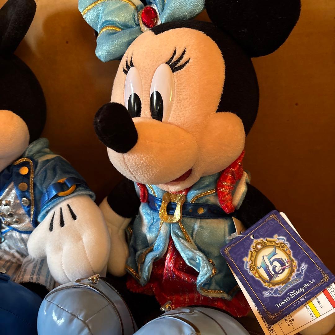 ディズニーシー 15周年 ぬいぐるみ ミッキー ミニー 新品タグ付き