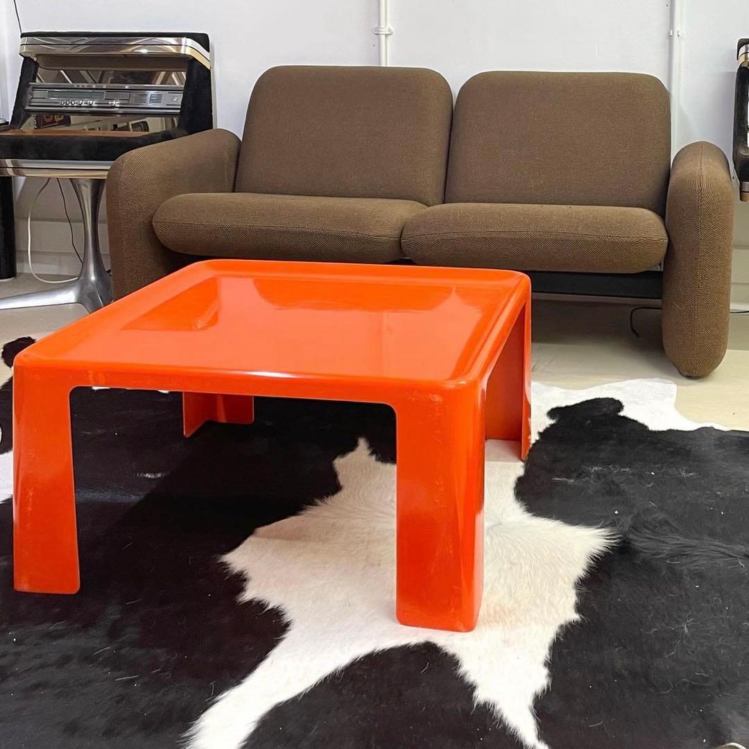 orange Amanta table Mario Bellini - メルカリ