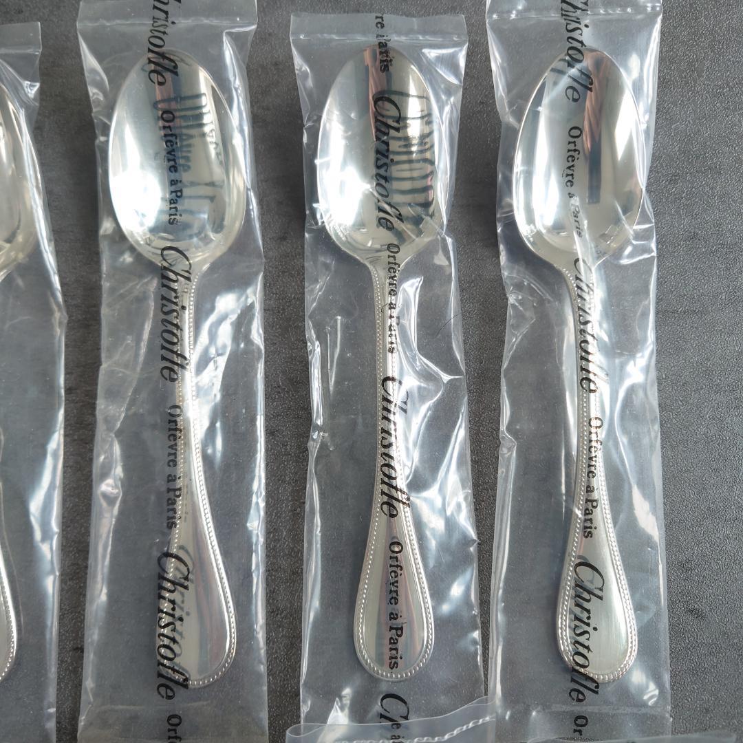 クリストフル パール ケーキフォーク コーヒースプーン 未開封 12点 箱付き