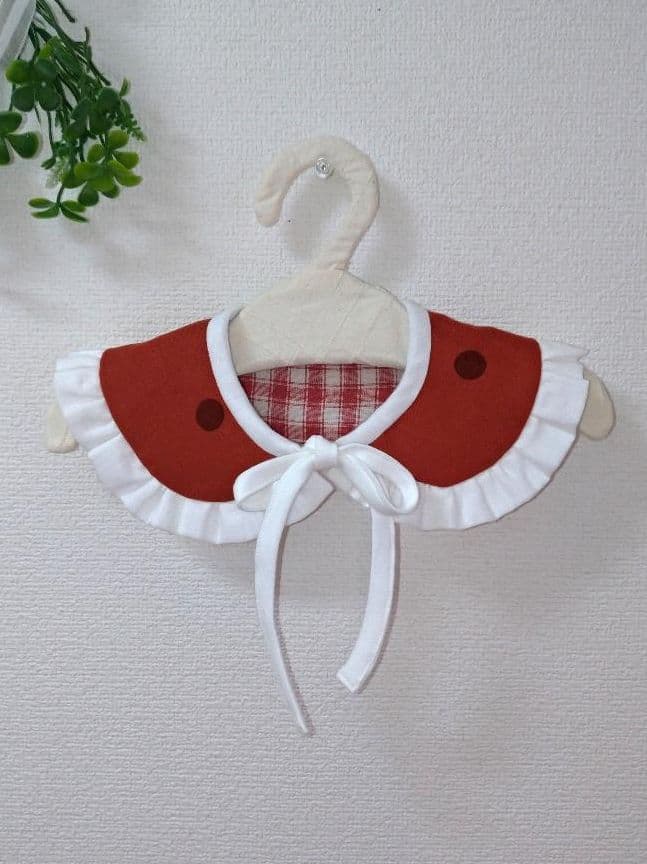 【送料無料】X'mas　ふりふりつけ襟スタイ&カボチャパンツ