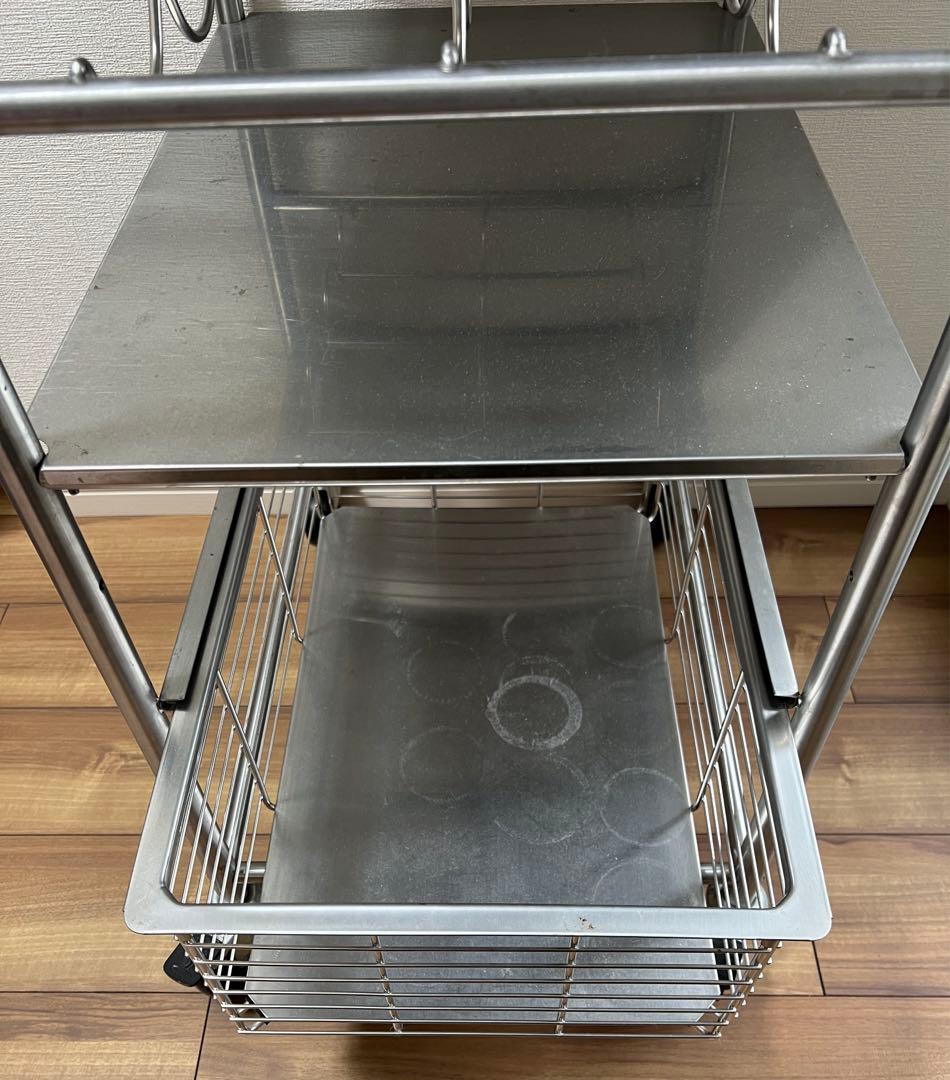 【直接取引可】 廃盤品　IKEA ステンレス製　キッチンワゴン