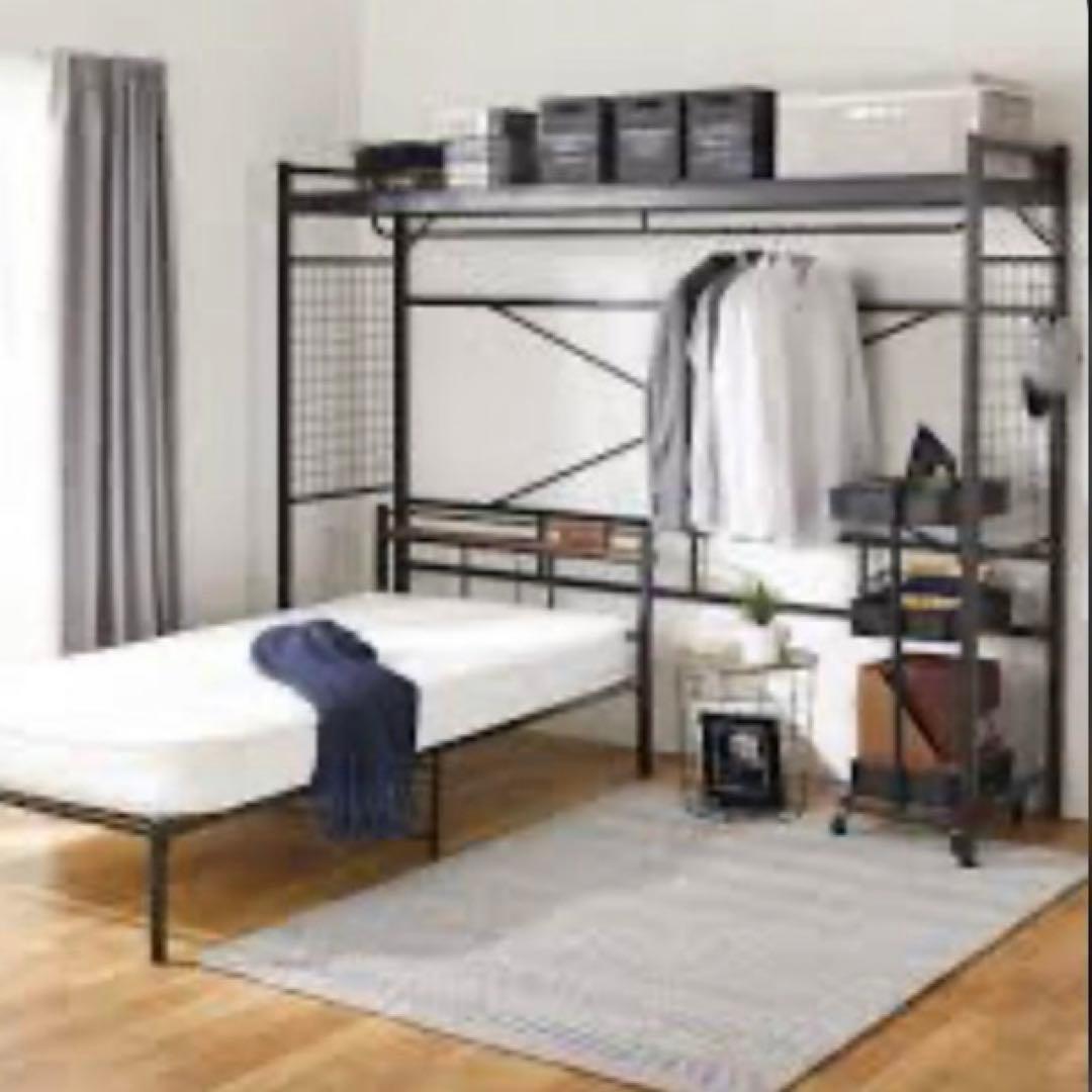 最終価格 引取り限定 ニトリ ハンガーシェルフバジーナ JY 黒 - メルカリ