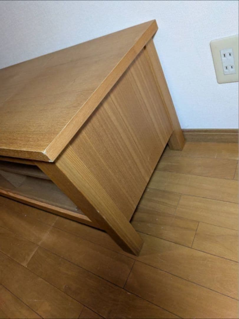 《送料込》無印良品 木製テレビボード 棚 タモ材 収納 木製家具 TV台廃盤家具