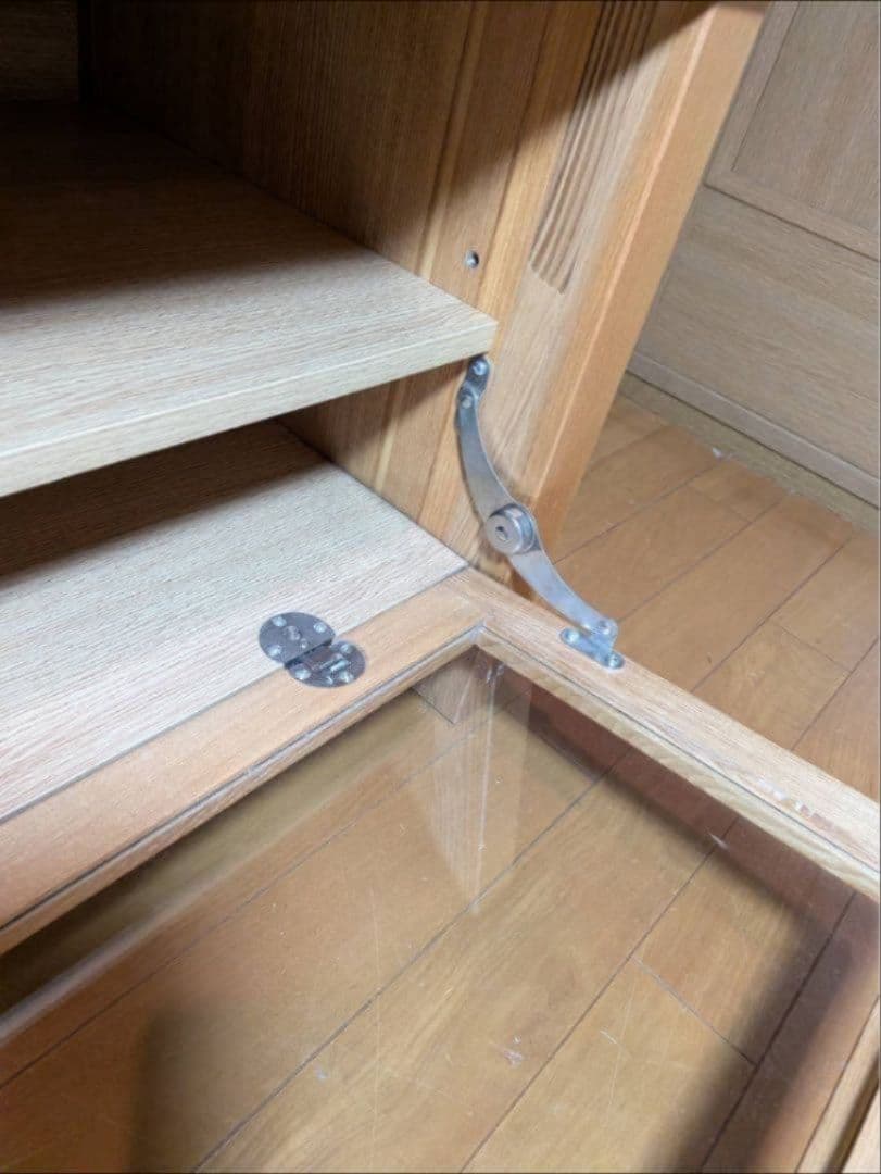 《送料込》無印良品 木製テレビボード 棚 タモ材 収納 木製家具 TV台廃盤家具