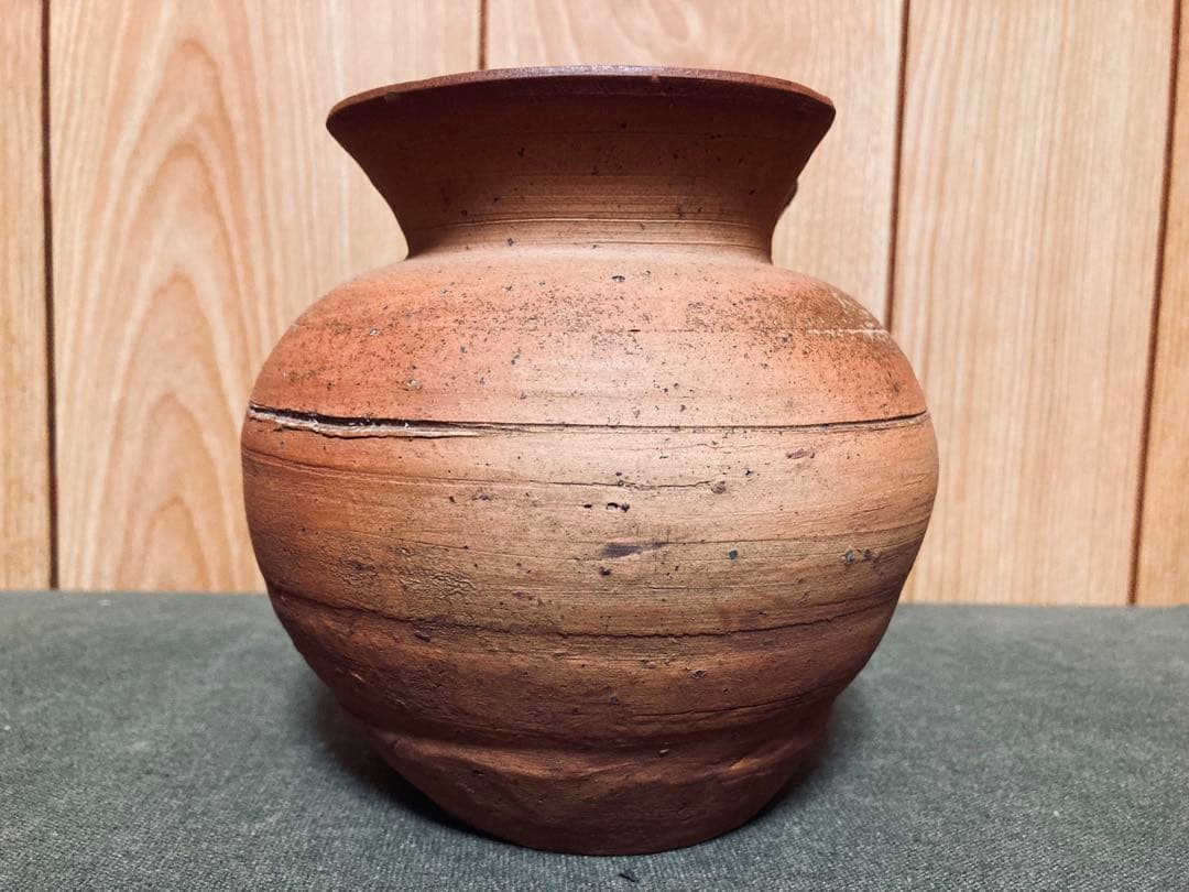 古備前 江戸中期頃 雀口 小壺 (検索 酒器 徳利