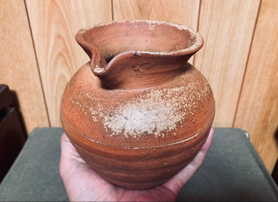 古備前 江戸中期頃 雀口 小壺 (検索 酒器 徳利