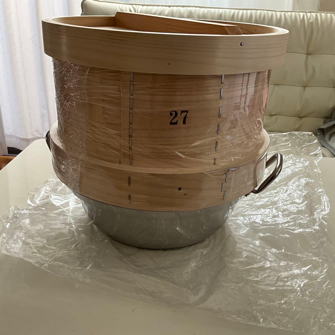 新品　IH対応セイロ用鍋　27cmセイロのセット