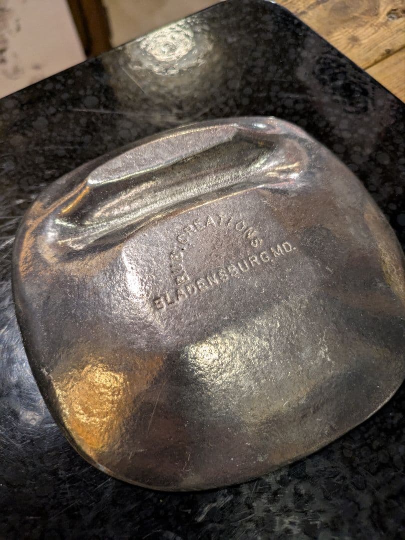 USヴィンテージ アッシュトレイ 灰皿 小物置き ディスプレイ ピューター