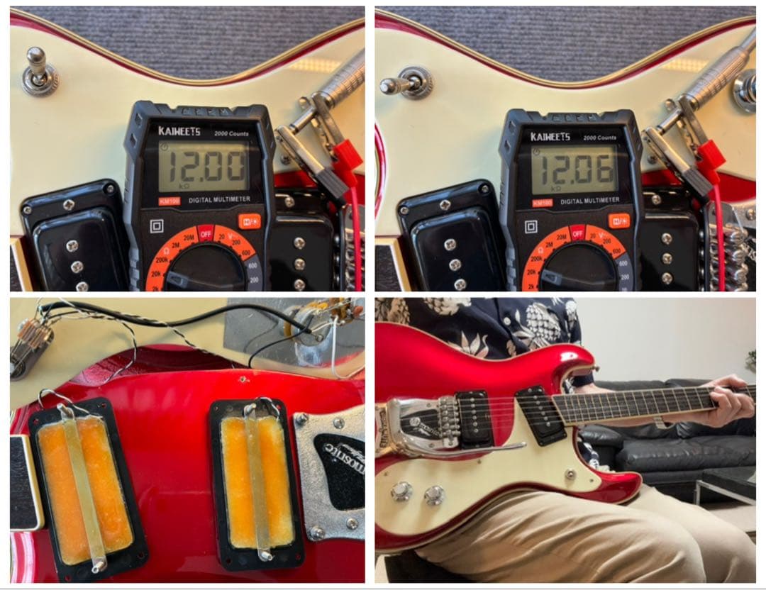 □美品！USAモズライト 1963リイシュー！演奏動画あり！ハードケース付