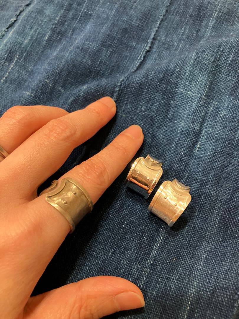 シルバーリング　ねこ　一個