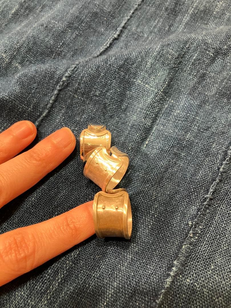 シルバーリング　ねこ　一個