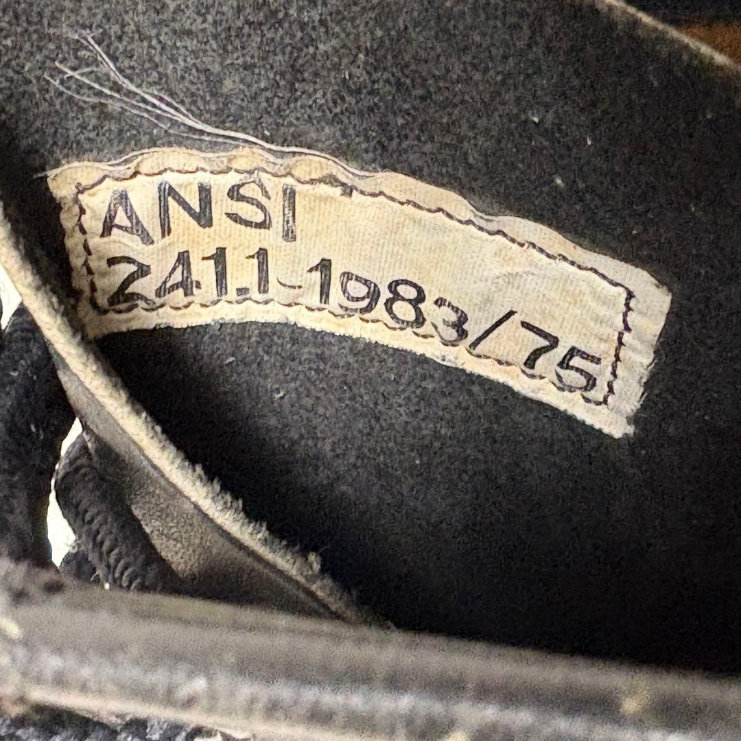 ヴィンテージ米軍レザーブーツ ANSI Z41.1-1983/75 26.5