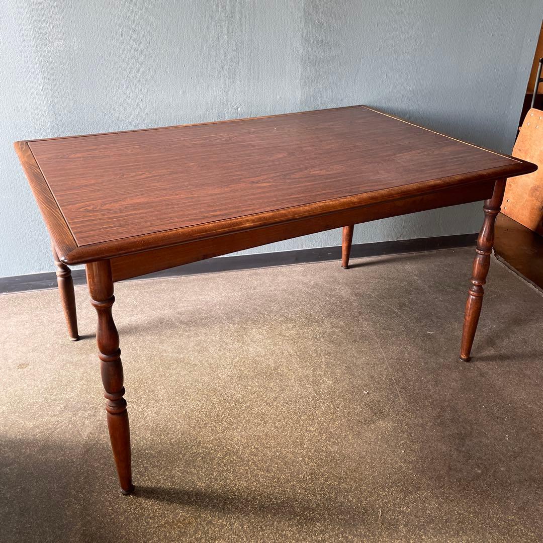 飛騨産業 キツツキ 赤ロゴ ダイニングテーブル 昭和レトロ - メルカリ