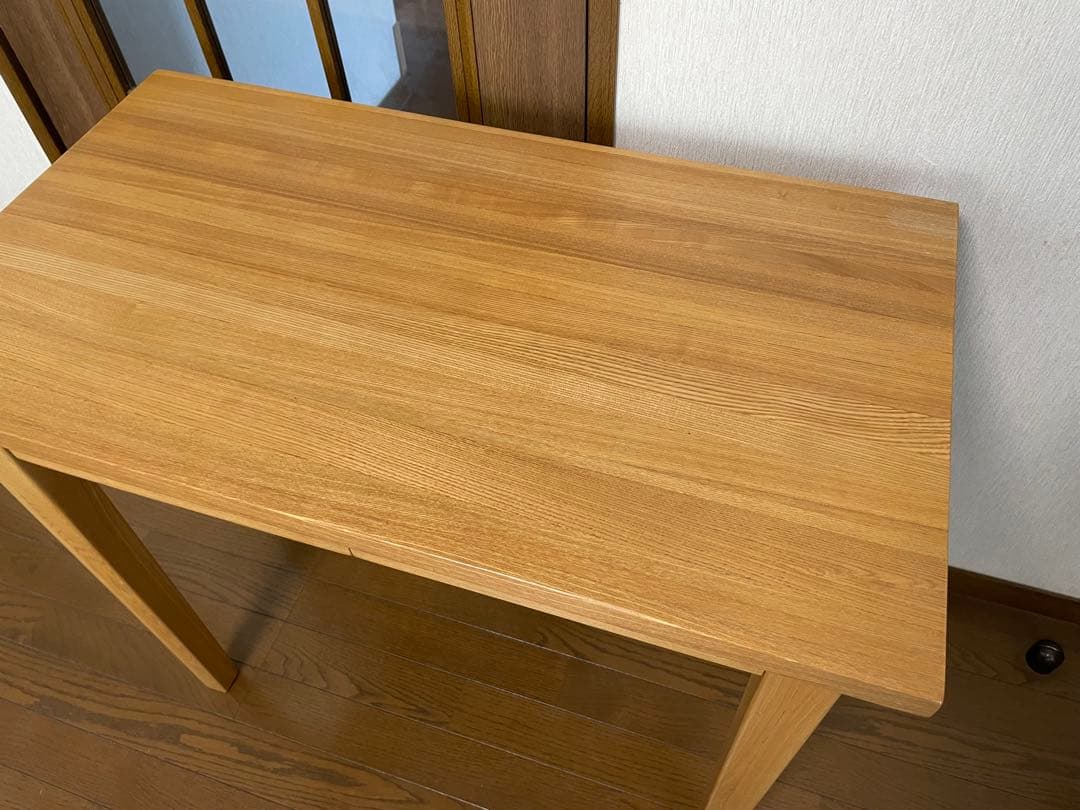 無印良品(MUJI) タモ材 パーソナルデスク 中古美品