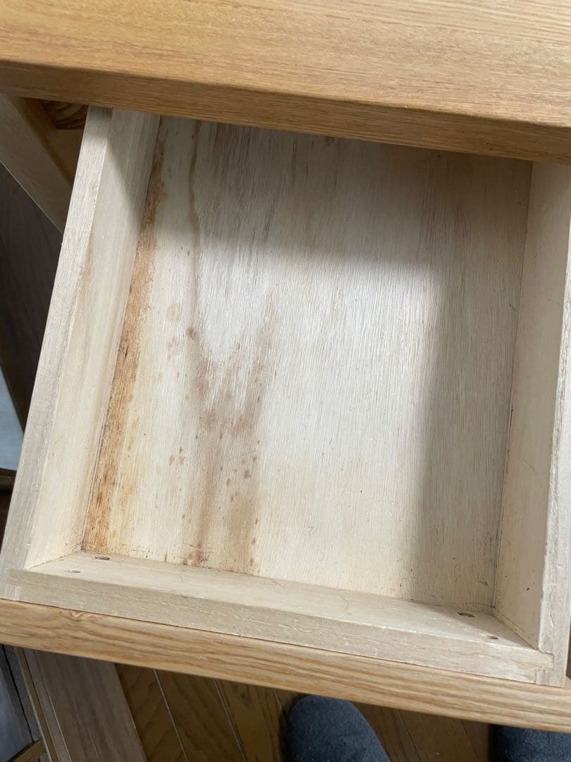 無印良品(MUJI) タモ材 パーソナルデスク 中古美品